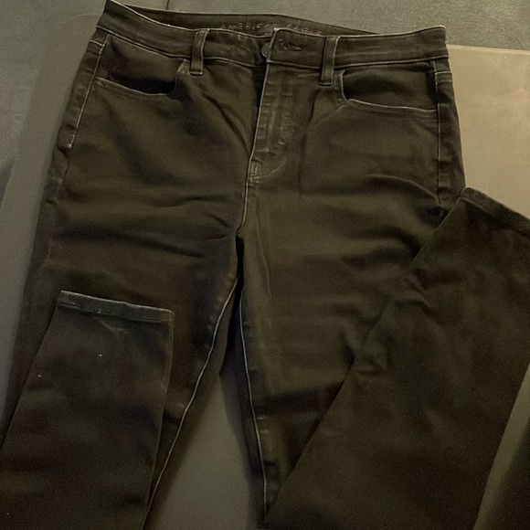 American Eagle Black Jeggings Size 10 - Picture 1 of 3